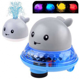 Svitící velryba do vany ZA4413 Šedá