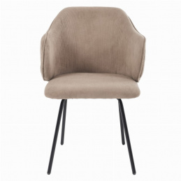 Moderní manšestrová židle DALIA - béžová