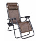 Lehátko na zahradu a pláž Čokoláda + opěrka hlavy + stojan + nastavení sklonu