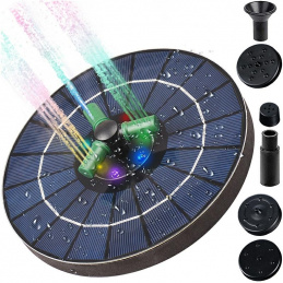 Q33B PLAVOUCÍ SOLÁRNÍ FONTÁNA RGB