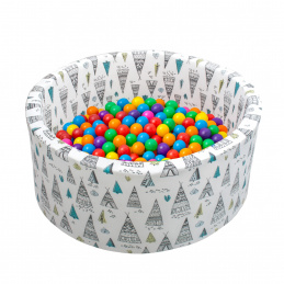 Aga Suchý bazén 90x40 cm s míčky Teepee 2DZ261 - 2. JAKOST