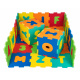 Podlahová podložka s 36 puzzle pro děti od 10 m + odnímatelná čísla a písmena + EVA pěna + jasné barvy