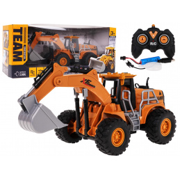 Bagr s funkcí světel a kouře R/C