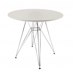 Aga Jídelní kulatý stůl 80 cm Bílý