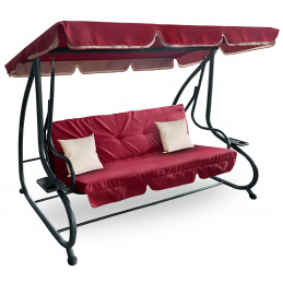 Aga Zahradní houpačka 2v1 GRANDLUX Tmavě červená