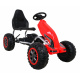 Velká šlapací motokára Silná pro děti Červená + 100 kg zátěž + EVA kola + Ruční brzda + Sportovní sedadlo