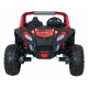ATV Závodní bugina pro 2 děti Červená + pohon 4x4 + dálkové ovládání + pomalý start + MP3 LED