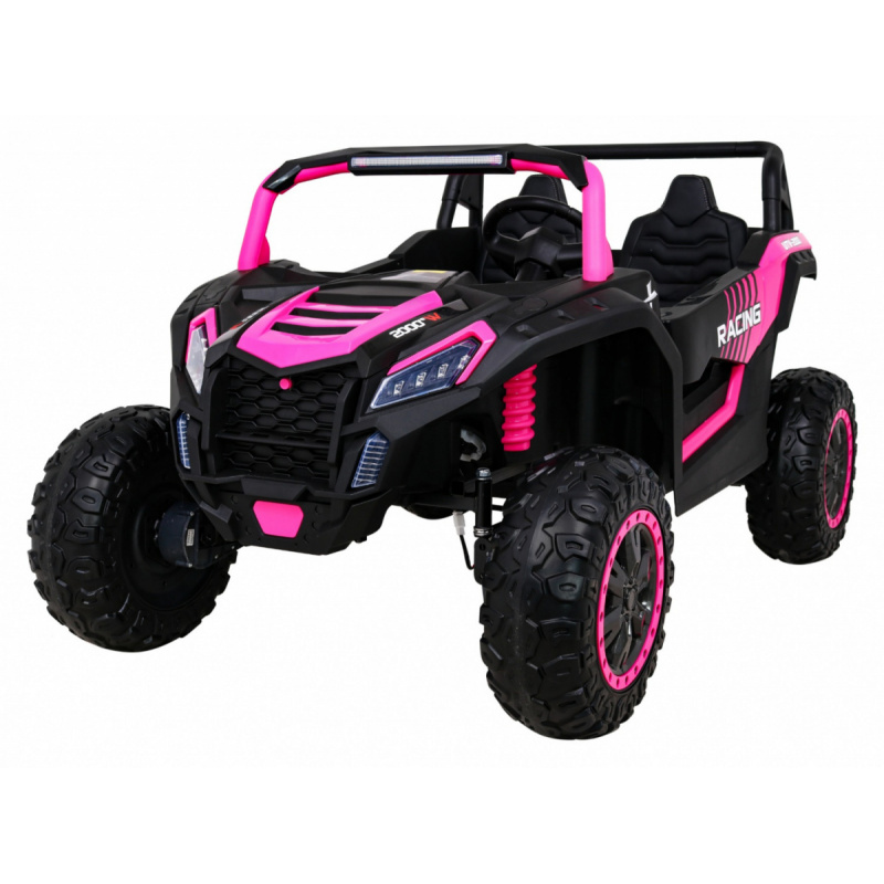 Buggy ATV Racing pro 2 děti Růžová + pohon 4x4 + dálkové ovládání + pomalý start + MP3 LED