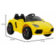 Budoucí bateriové auto pro děti Žluté + Dálkové ovládání + Pomalý start + EVA + MP3 USB + LED dioda