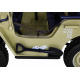 Retro vojenské auto pro 3 děti Matcha + pohon 4x4 + úložné prostory + EVA + pomalý start + MP3 LED
