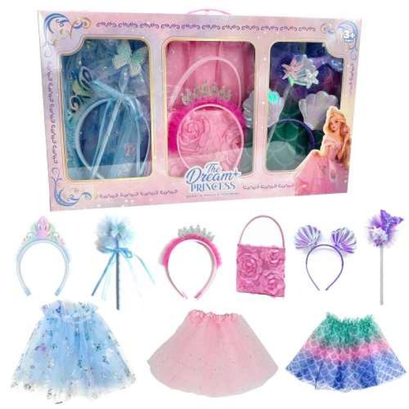 Sada doplňků a šatů 3v1