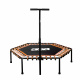 Aga FITNESS Trampolína 130 cm Oranžová + madlo