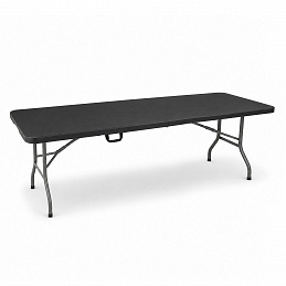 Aga Zahradní skládací stůl 240x74x74 cm Černý