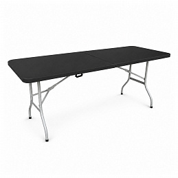 Aga Zahradní skládací stůl 180x74x74 cm Černý
