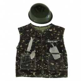 Karnevalový kostým helma vojáka 3-8 let