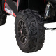 Buggy UTV Off-roader pro děti Červená + dálkové ovládání + nosič zavazadel + pomalý start + EVA + MP3 LED