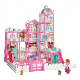 B22M DOMEČEK PRO PANENKY VILLA 6 ÚROVNÍ NÁBYTEK 374ks