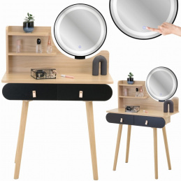 Kosmetický toaletní stolek se zrcadlem LED
