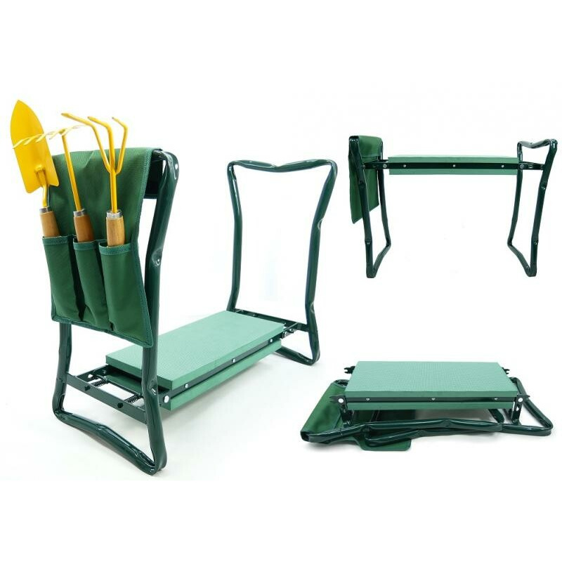 Aga Zahradní multifunkční stolička Zelená