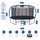 Aga SPORT EXCLUSIVE Trampolína 430 cm Tmavě modrá + ochranná síť + žebřík