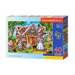 CASTORLAND puzzle 40 MAXI dílků - Jeníček a Mařenka