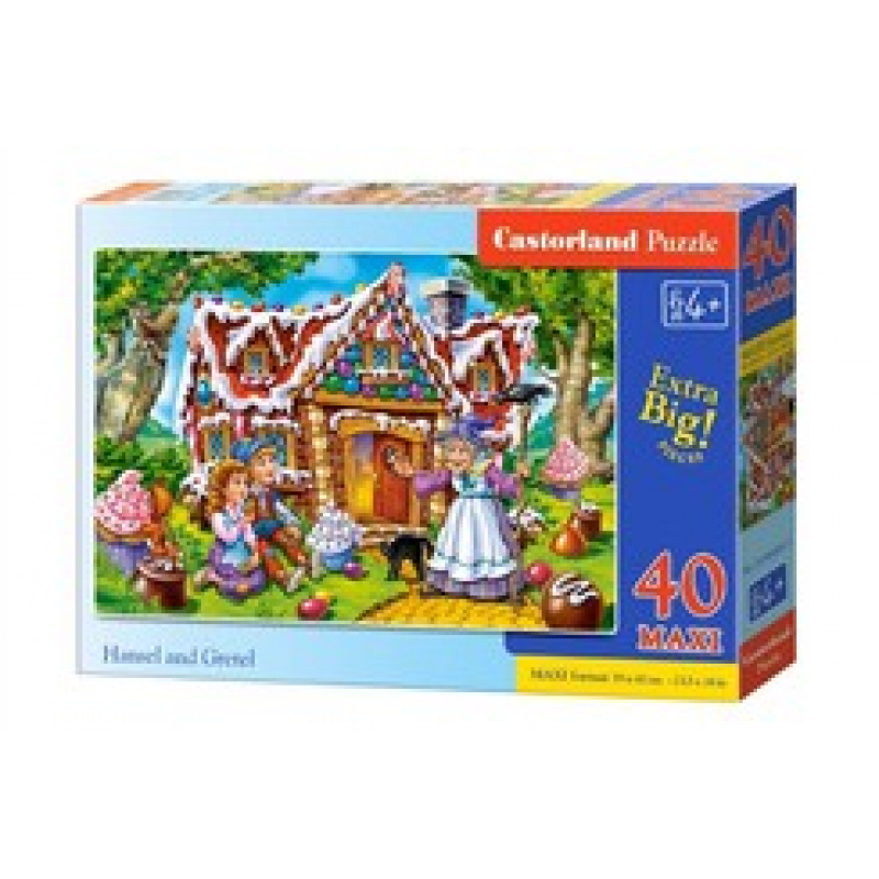 CASTORLAND puzzle 40 MAXI dílků - Jeníček a Mařenka