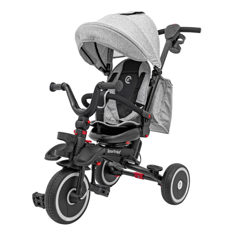 Tříkolka RIDER Šedá SPORTRIKE