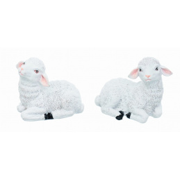 Keramická velikonoční ovečka k postavení, mix vzorů