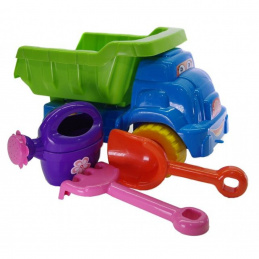 Doloni Náklaďák se sklápěčkou Modrý + sada na pískoviště