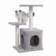 Aga Škrabadlo pro kočky 30x45x70 cm Šedá