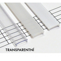 Transparentní  difuzor KLIK pro profil - D, Y, Z - 2m