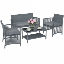 Nábytek na terasu - stůl, pohovka, 2 křesla