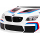BMW M6 GT3 Autíčko na baterie pro děti Bílé + ventilace + zvuky MP3 Světla + dálkové ovládání