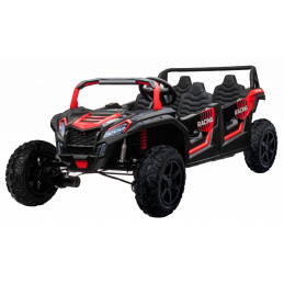 Čtyřmístná bugina ATV RACING UTV2000 s li-ion baterií Červená