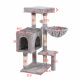 Aga Škrabadlo pro kočky 36x45x90 cm Šedé