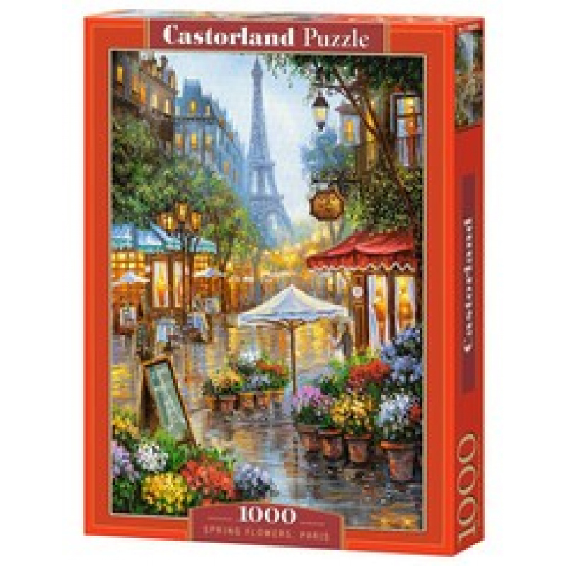 CASTORLAND puzzle 1000 dílků - Jarní květiny, Paříž