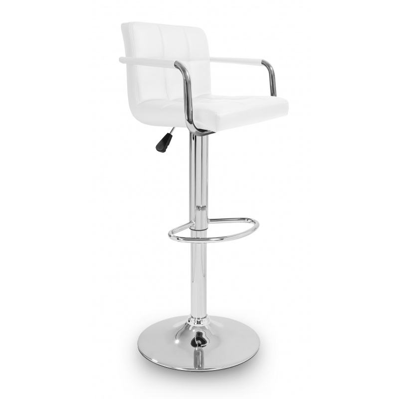 Aga Barová židle s područkami Bílá 2DAZ232