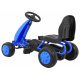 První šlapací motokára pro mládež Modrá + Řetězový pohon + Gumová kola