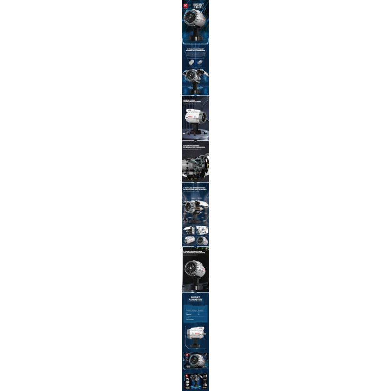 Sada Stavebnic Motor Letadla 1786ks.