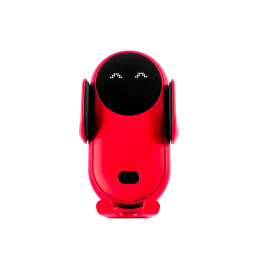 Aga Držák na mobil s bezdrátovým Qi nabíjením Červený Aga Držák na mobil s bezdrátovým Qi nabíjením Červený