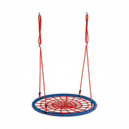 Aga Závěsný houpací kruh 100 cm Modro-červený 6DZ078 - II. JAKOST