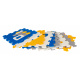 9 Puzzle Vozidla podložka pro děti 10m+ EVA pěna + skládačka vozidel + skládání 3D figurek