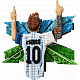 LEGO® Editions 43018 Lionel Messi – Okamžik vítězství