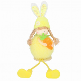 Dekorace k postavení velikonoční látková holčička
