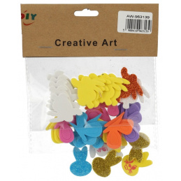 Barevné pěnové velikonoční samolepky