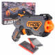 Blaze Storm Manulane Gun pro děti 8+ Grey + 20 bezpečných nábojů + pružinový mechanismus