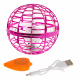 Létající míč ovládaný gesty pro děti 6+ a dospělé Růžová + LED světla + dálkové ovládání
