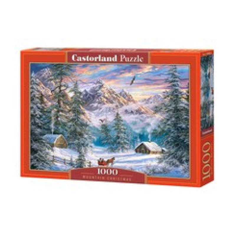 CASTORLAND puzzle 1000 dílků - Horské Vánoce