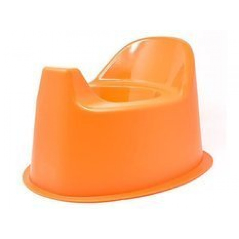 Anatomický nočník s opěrkou zad 12m+ POUPY Oranžový