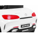 Mercedes Benz GT baterie pro děti Bílá + dálkové ovládání + pomalý start + MP3 LED